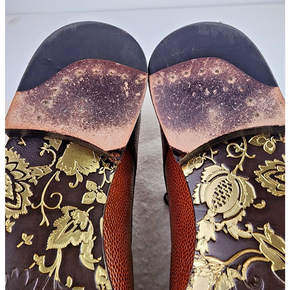 Kenneth Cole Formal or Casual Leather Brown Pebble Texture Lace Up Shoes Sz 10 - Picture 12 of 14